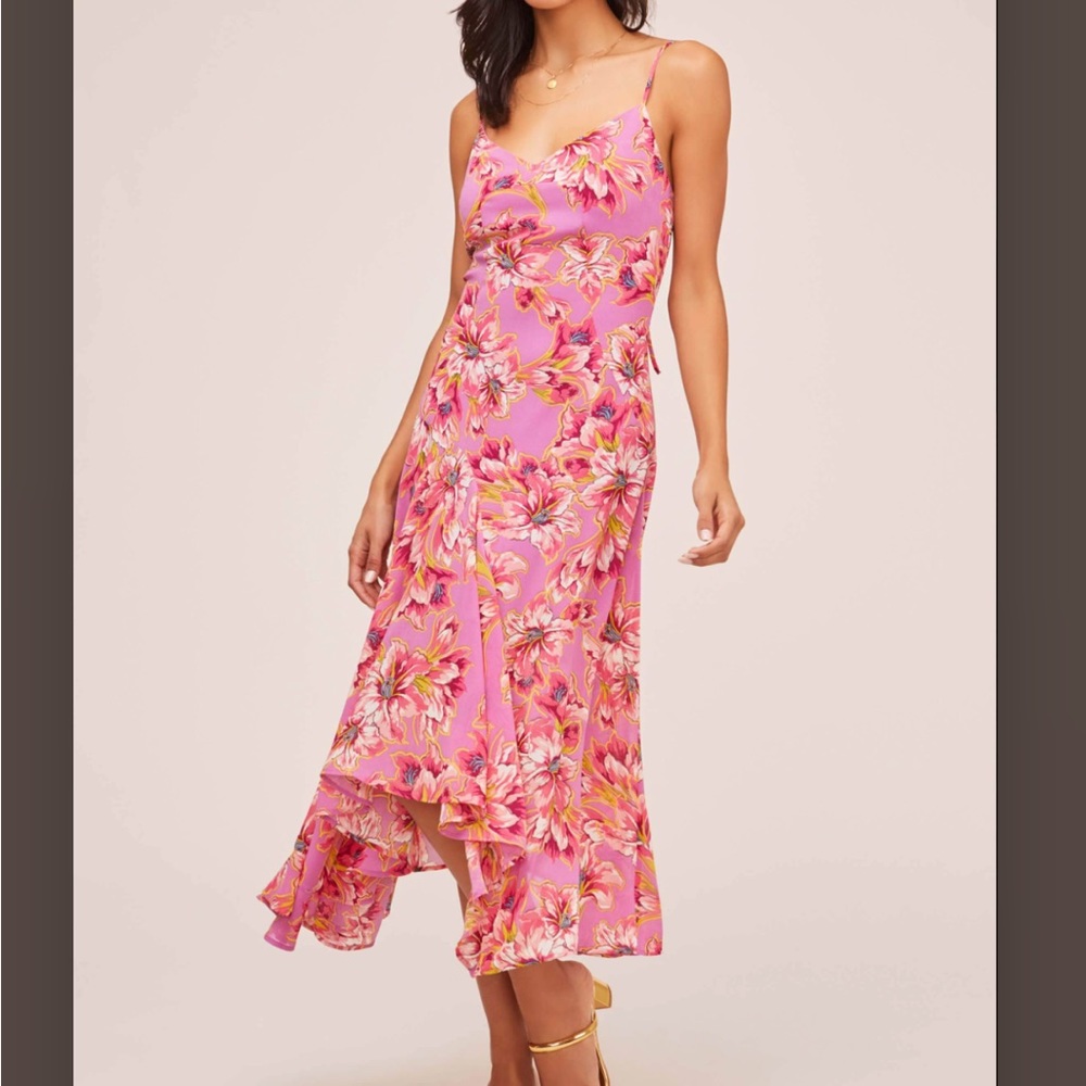 Janine Floral MIDI Dress Small Astr Label